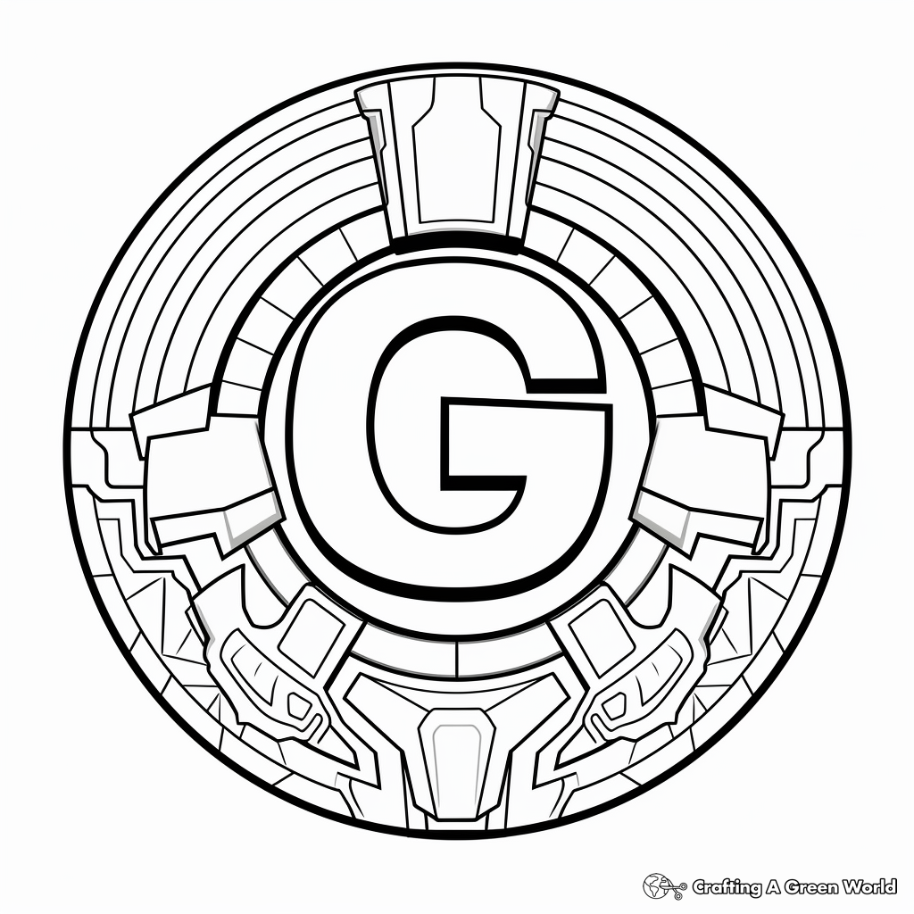 Space-Themed Letter G Coloring Pages for Toddlers 2