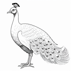 Spalding Peacock Hybrid Coloring Pages 3