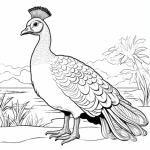 Spalding Peacock Hybrid Coloring Pages 4