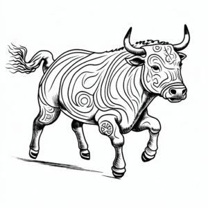 Spanish Bullfight Coloring Pages 3