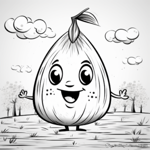 Spanish Onion Coloring Pages With Fiesta Background 3