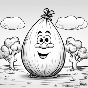 Spanish Onion Coloring Pages With Fiesta Background 4