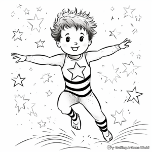Sparkly Performance Leotard Coloring Sheets 3