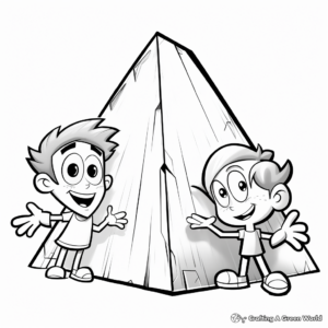 Specific Trapezoidal Prism Coloring Pages 2