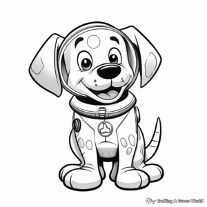 Spectacular Astronaut Pluto Coloring Sheets 3