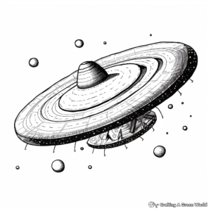 Spectacular Sombrero Galaxy Coloring Pages 1