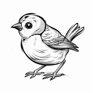Spectacular Sparrow Coloring Pages 1