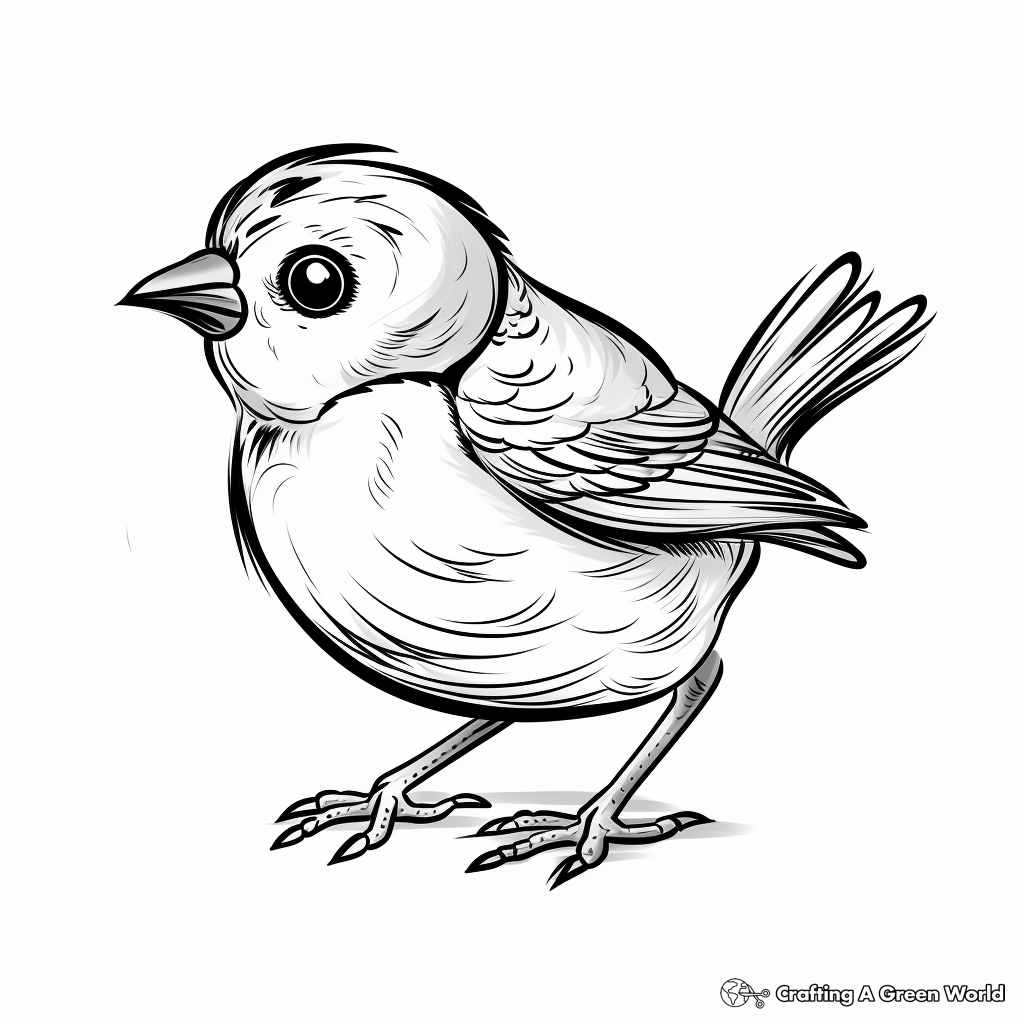 Spectacular Sparrow Coloring Pages 1