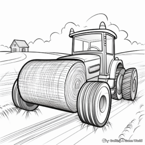 Speedy Hay Baler Coloring Pages 1
