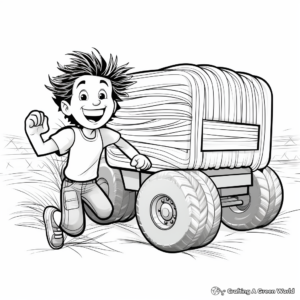 Speedy Hay Baler Coloring Pages 2