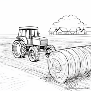 Speedy Hay Baler Coloring Pages 3