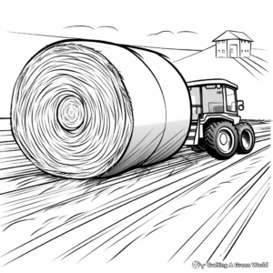 Speedy Hay Baler Coloring Pages 4