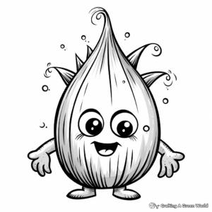 Spicy Pearl Onion Coloring Pages for Adults 2