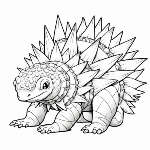 Spiny Stegosaurus Coloring Pages For Dino Lovers 2