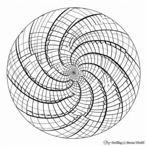 Spiral Geometry Coloring Pages for Advanced Users 2