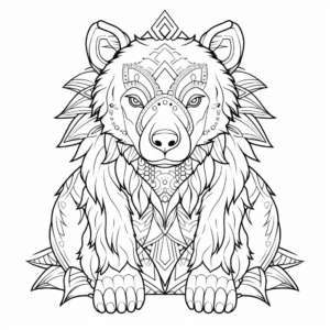 Spirit Bear Coloring Pages for Spirituality Enthusiasts 4