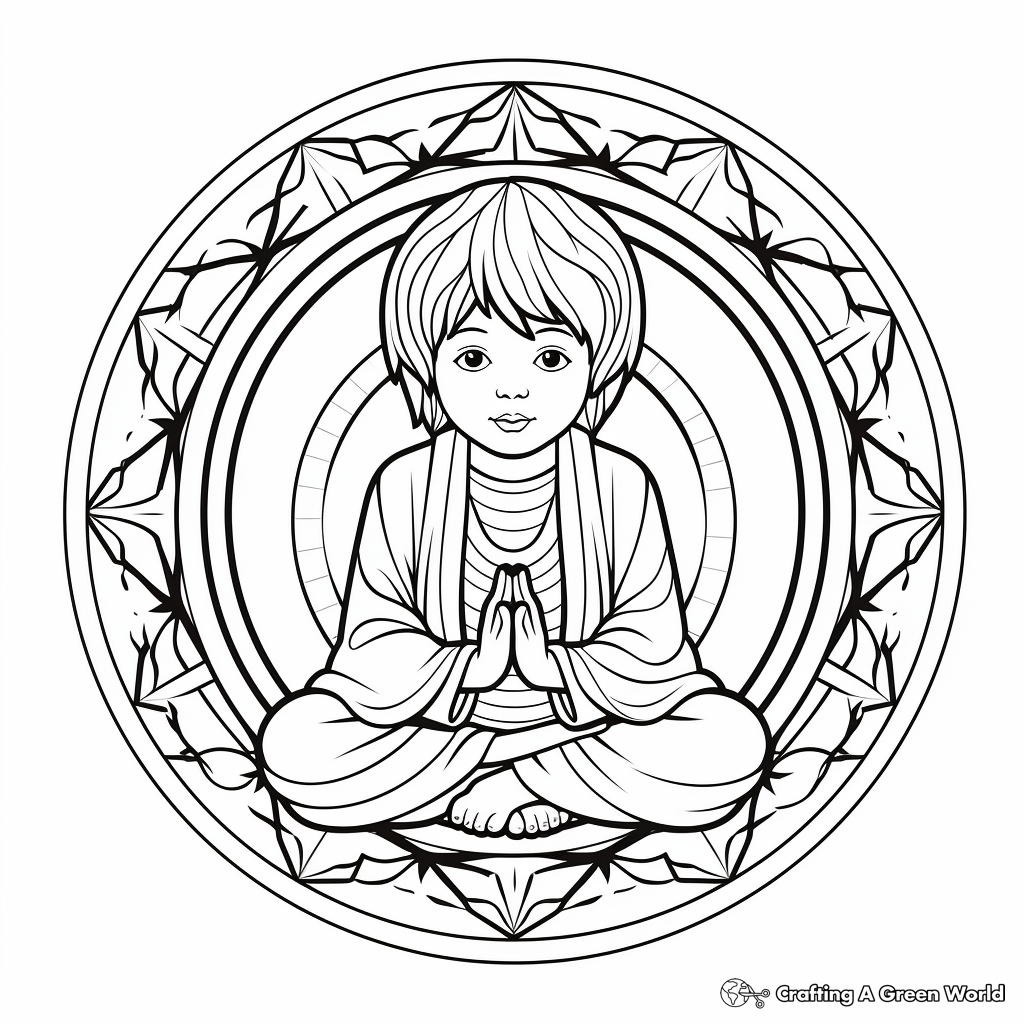 Spiritual Enneagram Coloring Pages 1