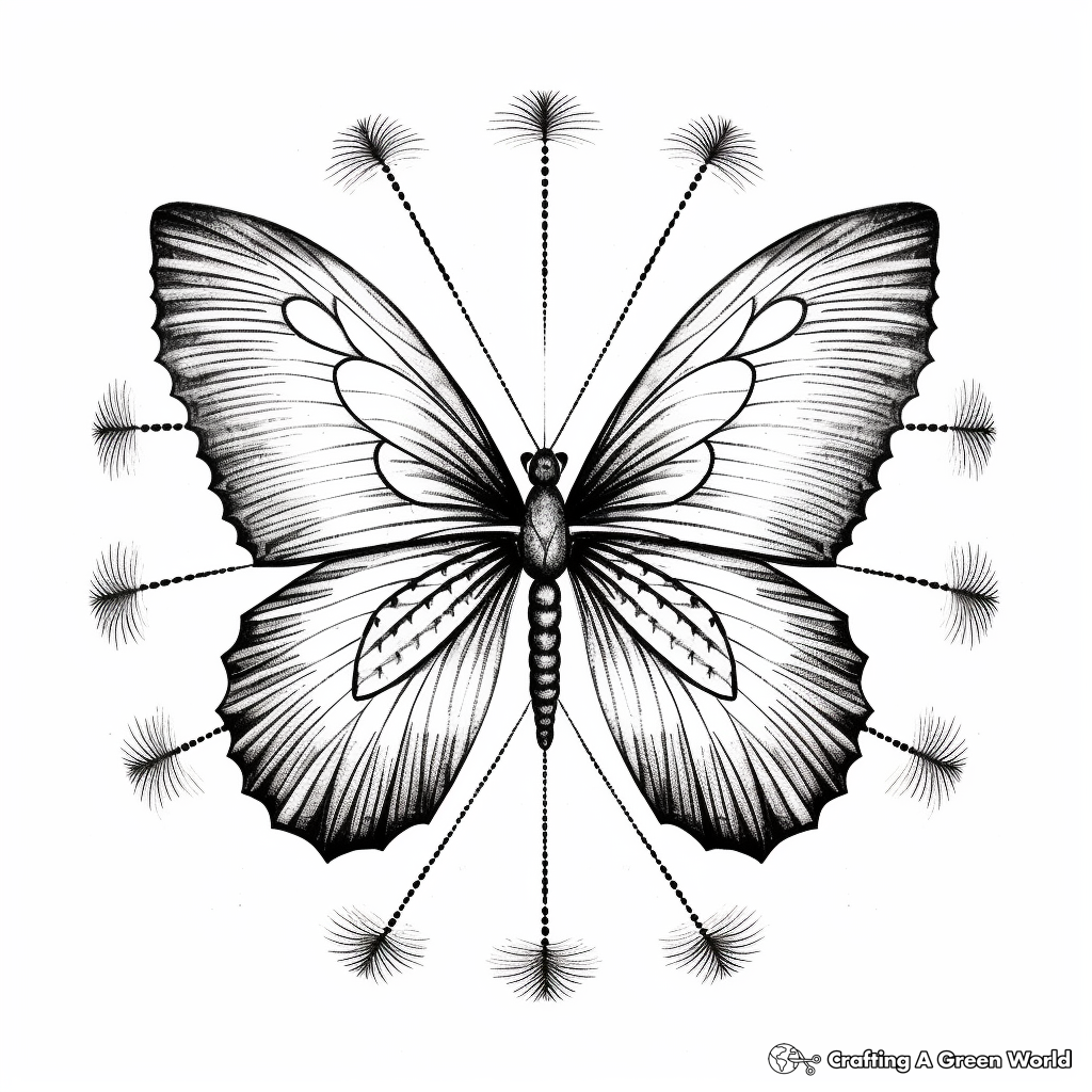 Spiritual Significance of Butterfly Mandala Coloring Pages 1