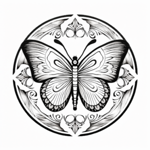 Spiritual Significance of Butterfly Mandala Coloring Pages 2