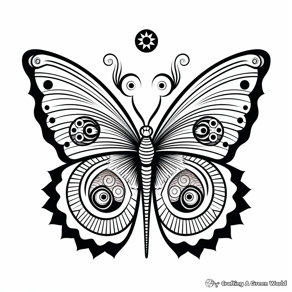 Spiritual Significance of Butterfly Mandala Coloring Pages 3