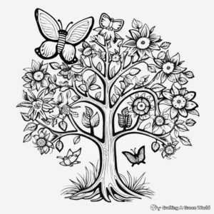Spiritual Tree of Life Coloring Pages 2