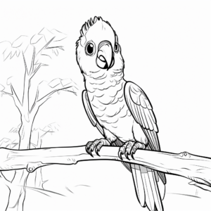 Spix's Macaw Coloring Pages for Conservation Awareness 2