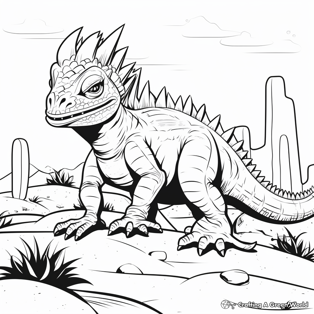 Splendid Horned Lizard Coloring Pages 3