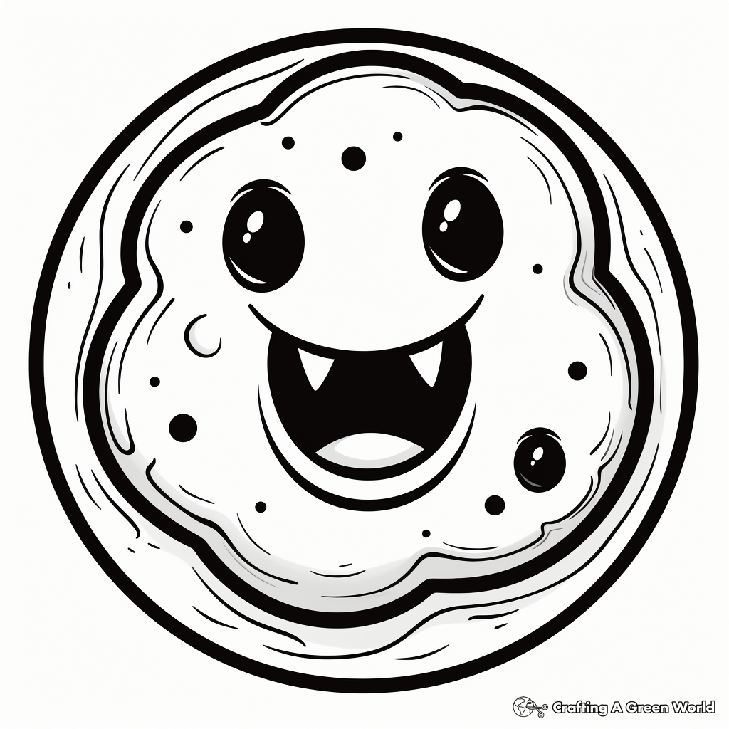 Spooky Halloween Cookie Coloring Pages 1