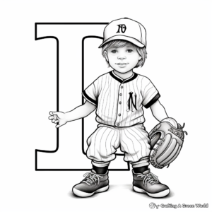Sports-themed Alphabet Coloring Pages 3