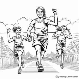 Sportsmanship-Showcasing Olympic Team Sports Coloring Pages 1