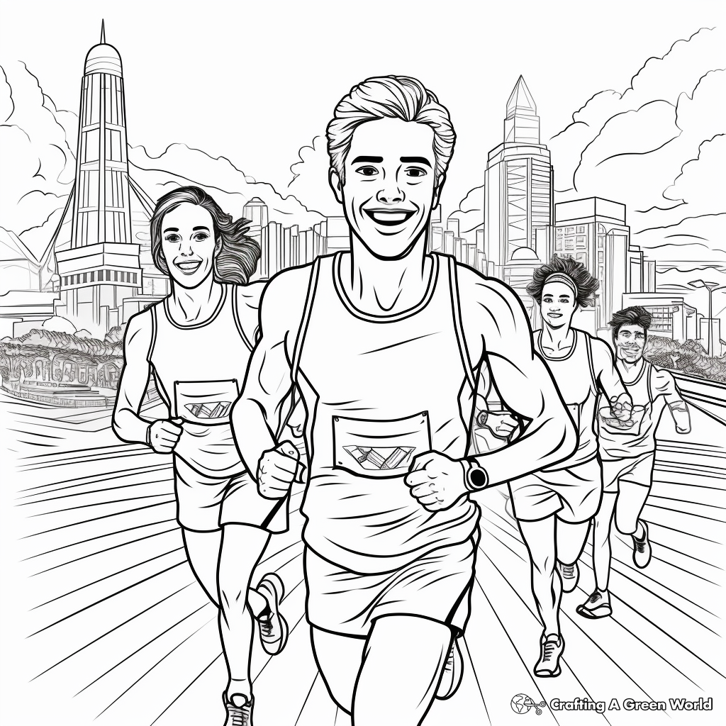Sportsmanship-Showcasing Olympic Team Sports Coloring Pages 3