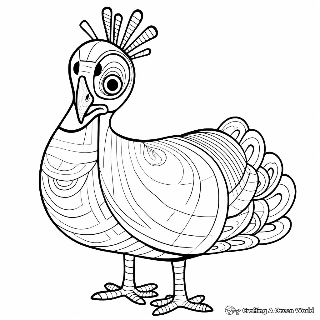 Spotlight on Bornean Peacock-Pheasant Coloring Pages 2