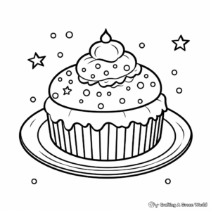 Sprinkle Decorated Ice Cream Coloring Pages 1