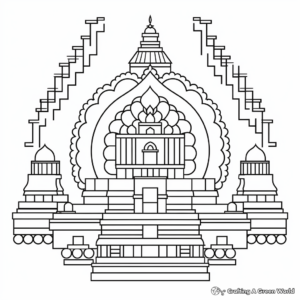 Sri Yantra Geometry Coloring Pages for Enlightenment 2