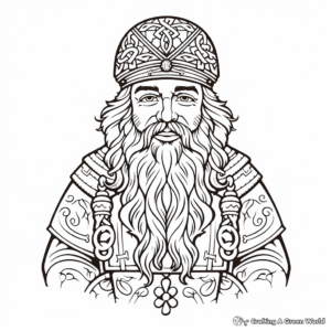 St Patrick's Day Folklore Characters Coloring Pages 2