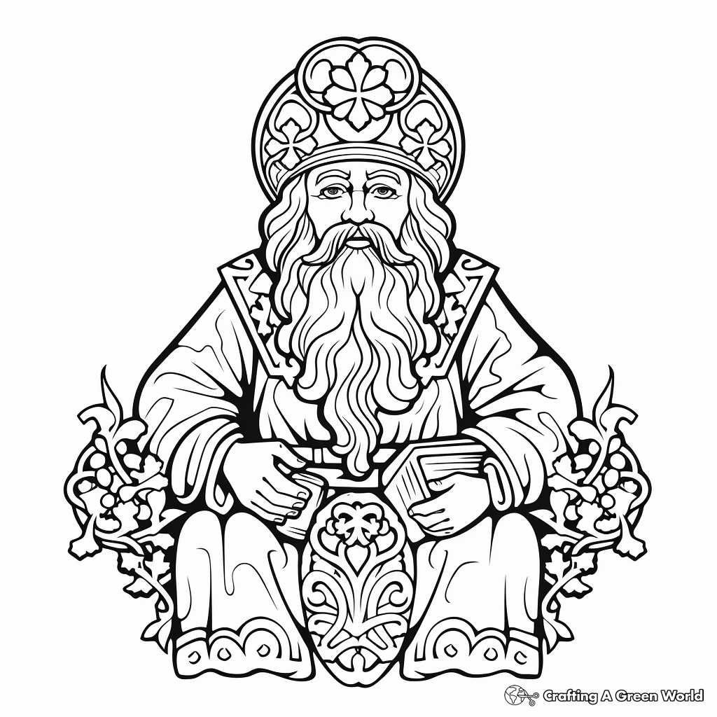 St Patrick's Day Folklore Characters Coloring Pages 3