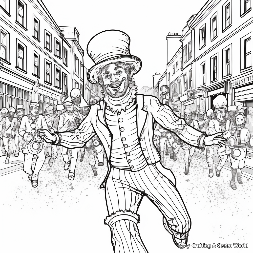 St Patrick's Day Parade Coloring Pages 1