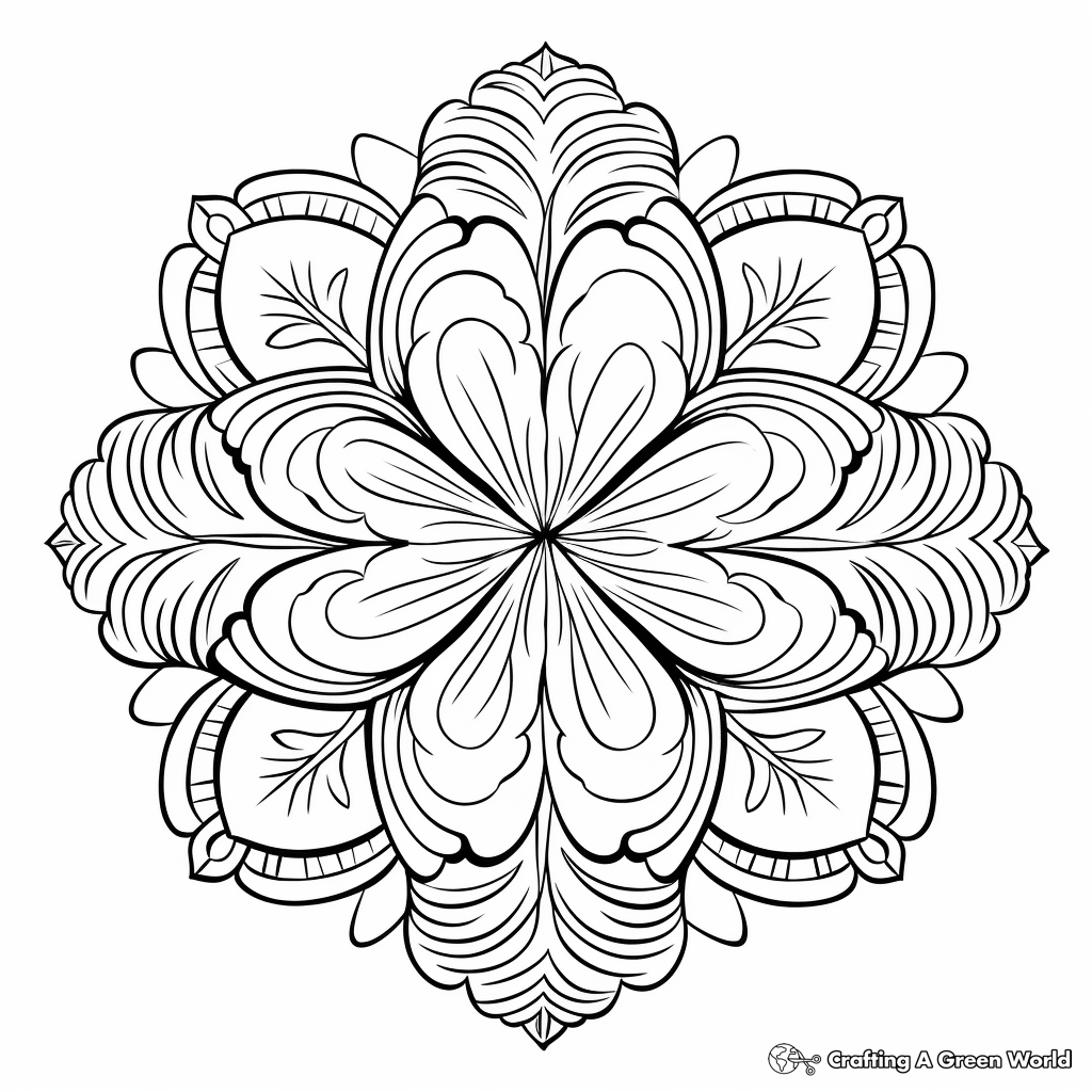 St Patrick's Day Themed Mandala Coloring Pages for Adults 2