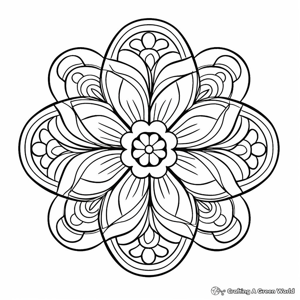 St Patrick's Day Themed Mandala Coloring Pages for Adults 3