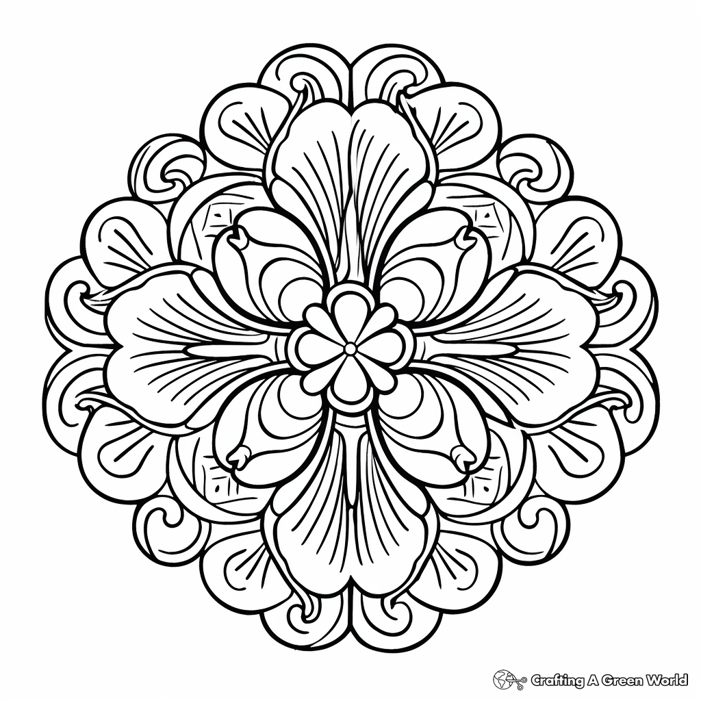 St Patrick's Day Themed Mandala Coloring Pages for Adults 4