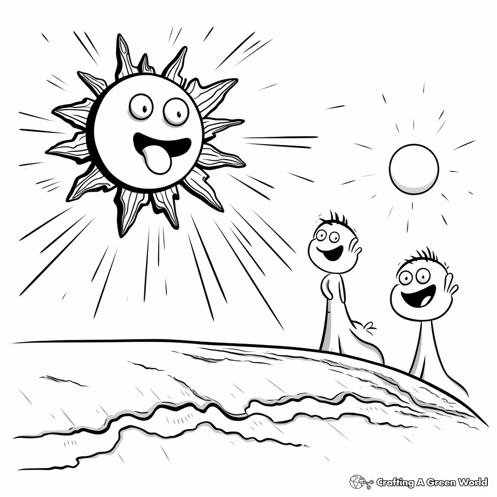 Stages of Comet Melting as it Approaches the Sun Coloring Pages 2