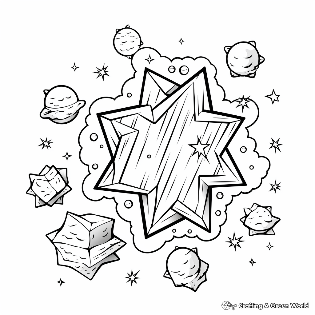 Star Cluster and Outer Space Coloring Sheets 3