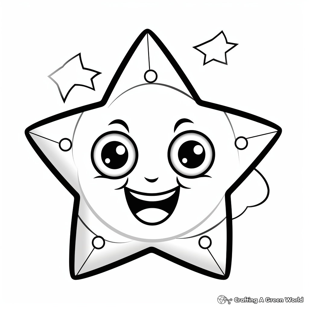 Star Shape Fun Coloring Pages 1