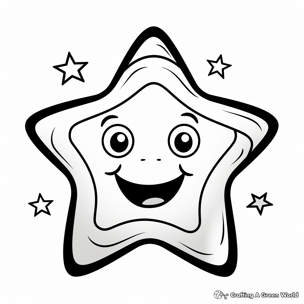 Star Shape Fun Coloring Pages 2