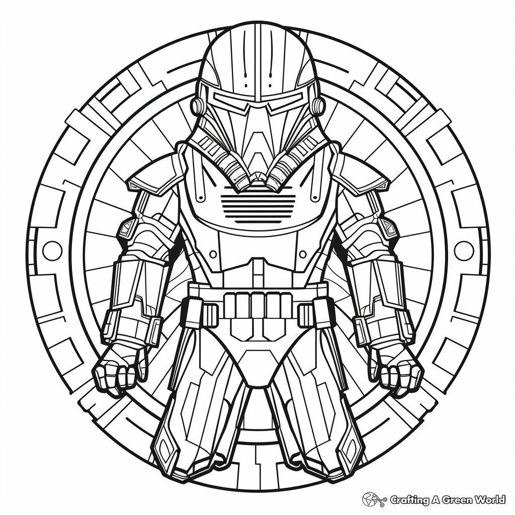 Star Wars Symmetrical Coloring Pages 4
