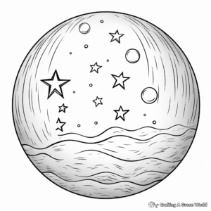 Starry Night Sky Sphere Coloring Pages 4