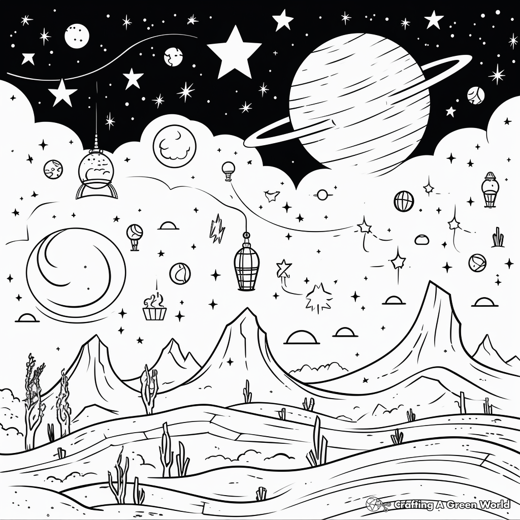Stars and Constellations Coloring Pages 3