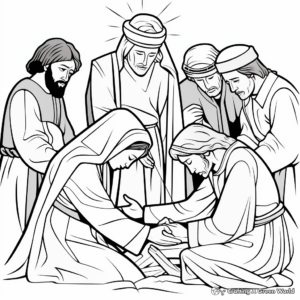Stations of the Cross Coloring Pages for Lent 4