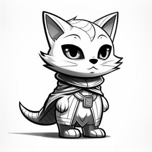 Stealthy Spy Kitty Coloring Pages 3