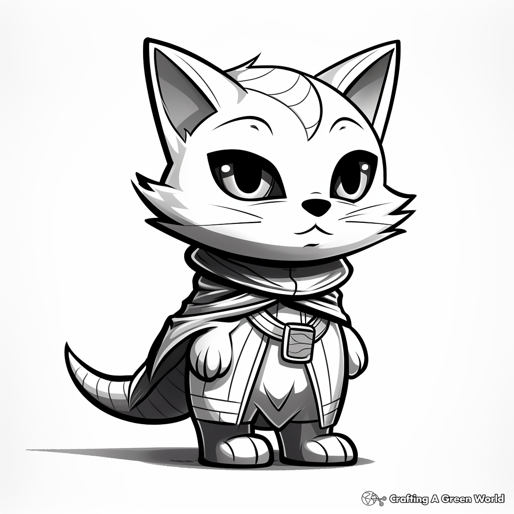 Stealthy Spy Kitty Coloring Pages 3